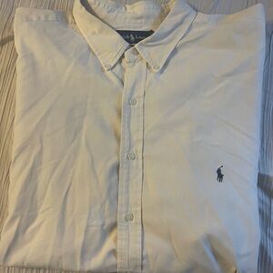 Ralph Lauren men’s off white classic fit long sleeve button down shirt size 4XLT